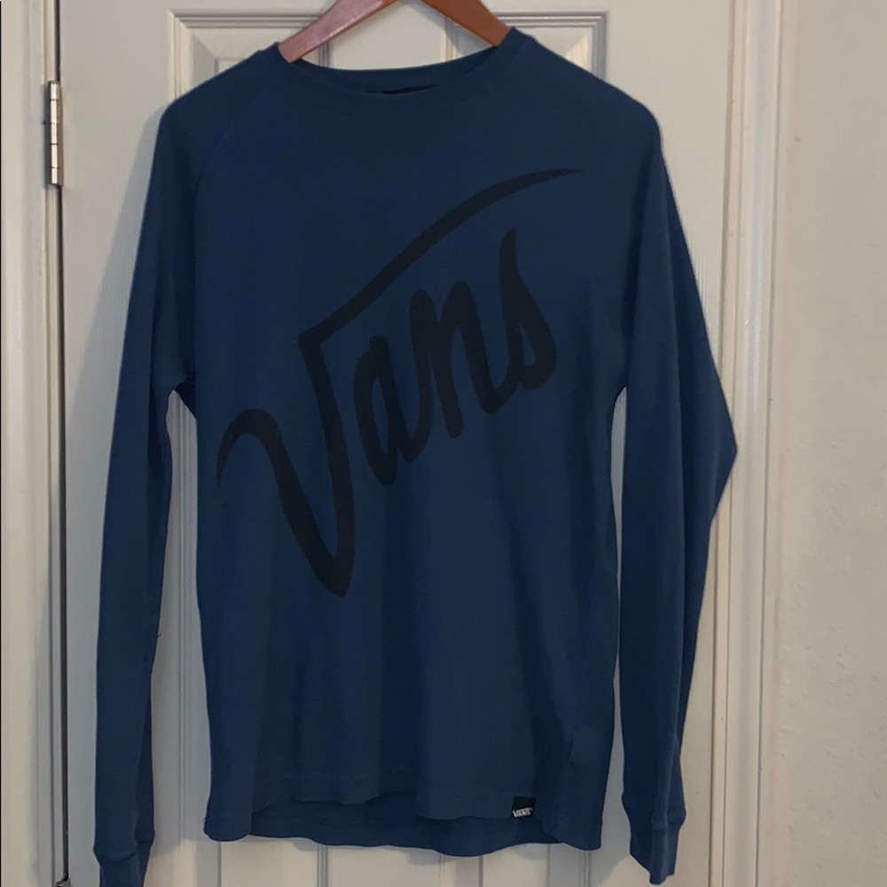 Vans navy blue long sleeve